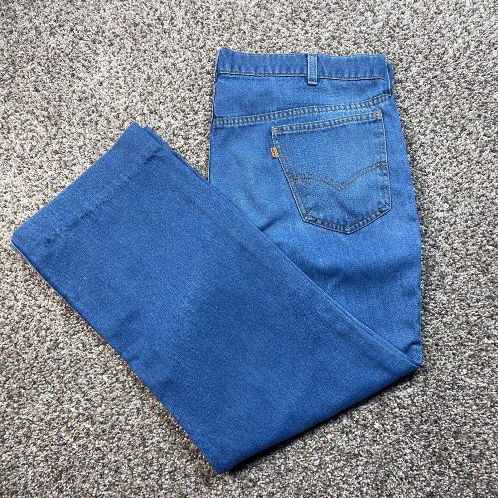 Vintage Levi's For Men's 40x27 Orange Tab Jeans USA Made Medium Wash Straight